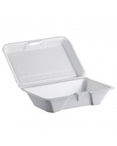 FOAM HINGED CARRYOUT CONTAINER 9 3/10" X 6 2/5" X 2 9/10" - 200 CT,  