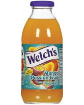 WELCH'S MANGO PASSION FRUIT  JUICE GLASS BOTTLE 16 OZ. - 12 CT.