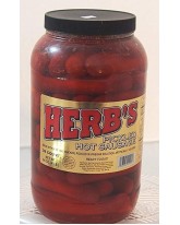 HERB'S PICKLED HOT SAUSAGE 64 OZ. - 1 CT.