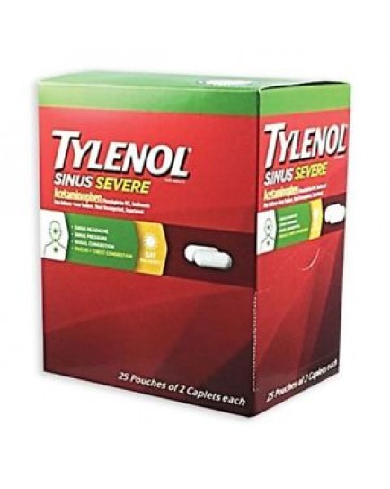 TYLENOL SINUS SEVERE 2 TABLETS - 25 CT.