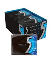 WRIGLEY'S 5 GUM PEPPERMINT 12 STICKS - 10 CT.