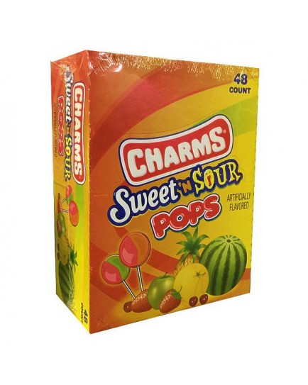 CHARMS SWEET-SOUR POPS - 48 CT.