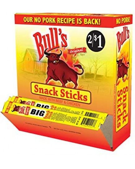BULLS MEAT SNACKS 2/$1.00 - 100 CT.