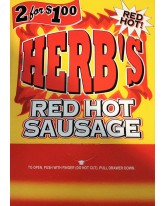 HERB'S RED HOT SAUSAGE  - 50 CT.