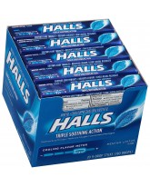 HALLS BLUE PEPPERMINT - 20 CT.