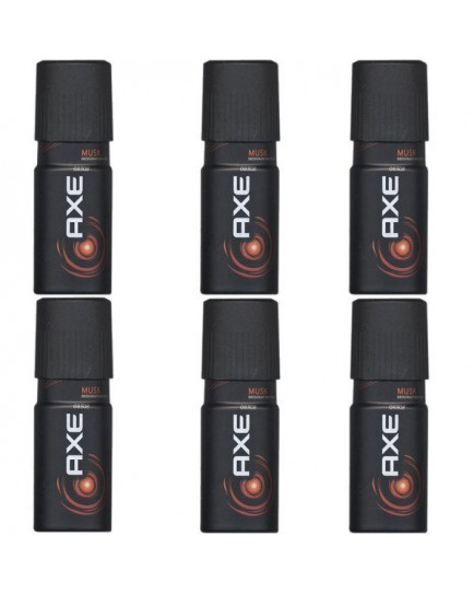 AXE DEODORANT BODY SPRAY - MUSK  - 6 CT.