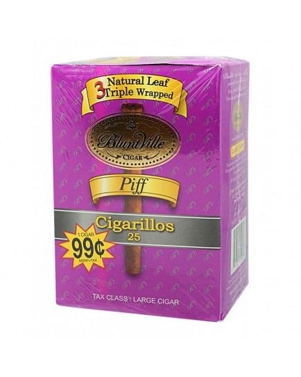 BLUNTVILLE PIFF 3 PACK - 25 CT.