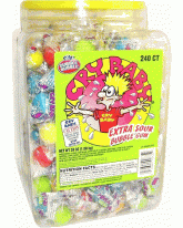 DUBBLE BUBBLE CRY BABY SOUR GUM - 240 CT.