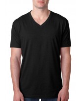 V NECK T SHIRTS / SHORT SLEEVE - BLACK - 12 CT.