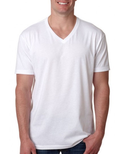 V NECK T SHIRTS / SHORT SLEEVE - WHITE - 12 CT.