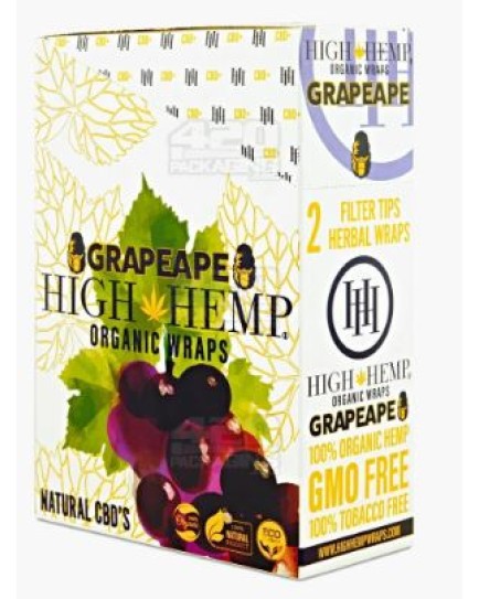 HIGH HEMP GRAPEAPE 2 PACK - 25 CT.