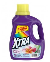 XTRA LAUNDRY DETERGENT - TROPICAL 59 OZ. - 6 CT.