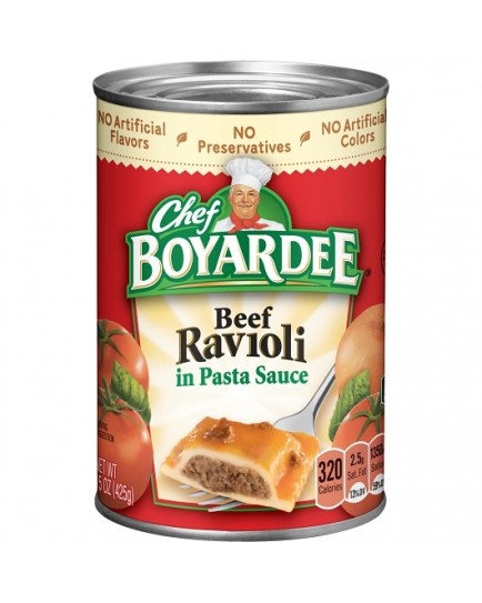 CHEF BOYARDEE BEEF RAVIOLI 15 OZ. CAN - 24 CT.