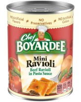 CHEF BOYARDEE MINI RAVIOLI 15 OZ. CAN - 24 CT.