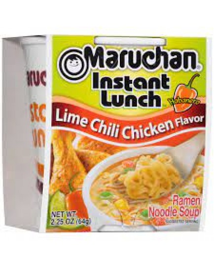 MARUCHAN NOODLES IN A CUP - LIME CHILI CHICKEN - 12 CT.