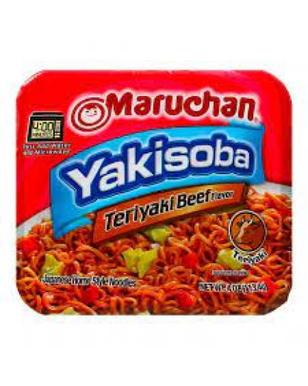 MARUCHAN YAKISOBA NOODLES - TERIYAKI BEEF - 6 CT.