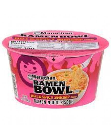 MARUCHAN RAMEN BOWL - HOT AND SPICY SHRIMP - 6 CT.