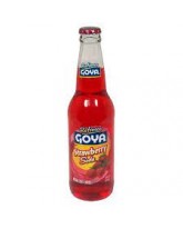 GOYA STRAWBERRY BOTTLED SODA / POP 12 OZ - 24 CT.. 