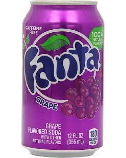 FANTA GRAPE CANS 12 OZ. - 12 CT.