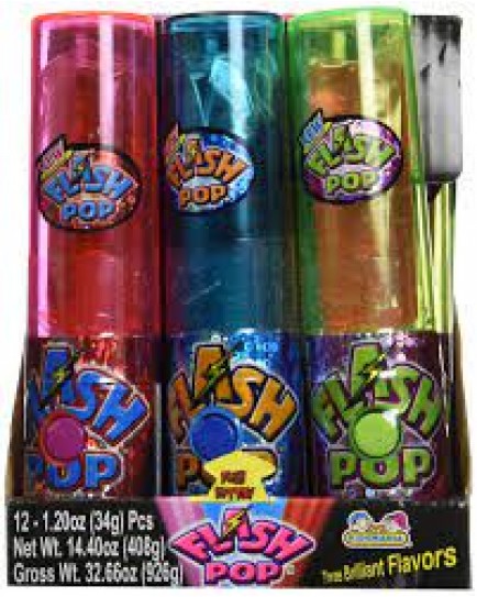 KIDSMANIA TOY CANDY FLASH POP CANDY LIGHT UP STICK - 12 CT.