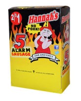 HANNAH'S FIVE ALARM SAUSAGE - 50 CT.