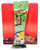 BARCELONA NUT TUBE ROASTED AND SALTED PISTACHIOS- 12 CT.