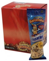 BARCELONA NUT TUBE SALTED CASHEWS - 12 CT.