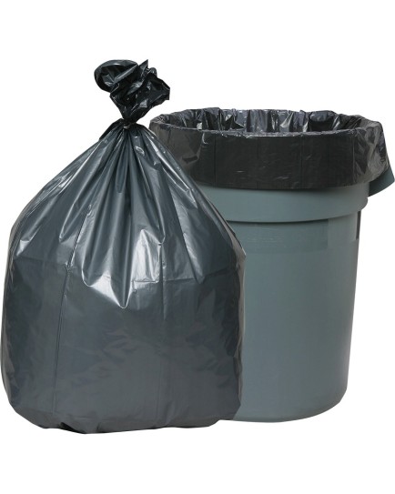 BLACK TRASH CAN LINERS 60 GALLON