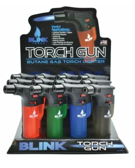 BLINK BIG TORCH LIGHTERS - 12 CT.