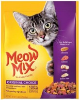 MEOW MIX DRY CAT FOOD 18 OZ. - 6 CT.