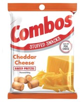 COMBOS CHEDDAR CHEESE PRETZEL BAKED 6.3 OZ. - 12 CT.