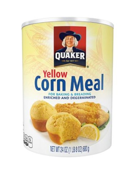 QUAKER OATS YELLOW CORN MEAL 24 OZ. - 12 CT.