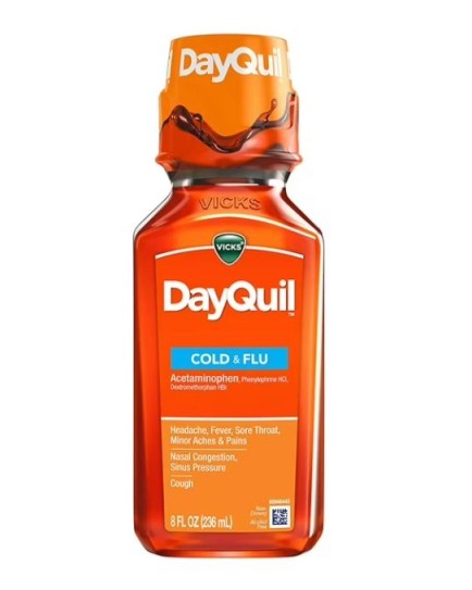 DAYQUIL COLD AND FLU LIQUID 8 OZ.  - 1 CT