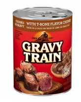 GRAVY TRAIN CANNED DOG FOOD BEEF CHUNKS 15 OZ.  - 12 CT.