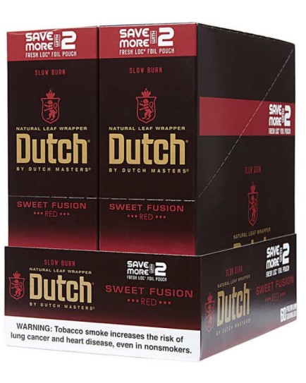 DUTCH MASTERS SWEET RED FUSION 2 PACK - 15 CT. 