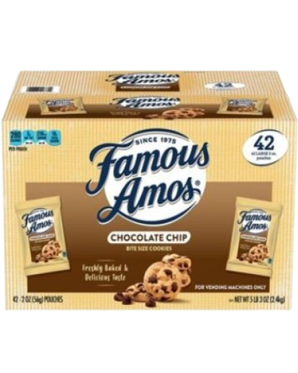 FAMOUS AMOS CHOCOLATE CHIP CLUB 2 OZ. - 42 CT.