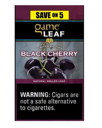 GAME LEAF BLACK CHERRY    5 PACK - 8 CT.