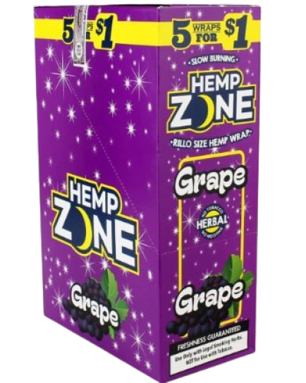 HEMP ZONE GRAPE 5 PACK - 15 CT. 