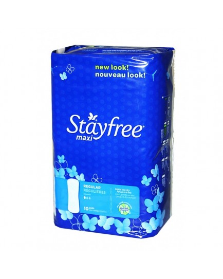 STAYFREE MAXI REG 10 PACK - 6 CT.