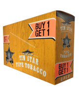 TIN STAR GOLD PIPE TOBACCO - 12 CT.